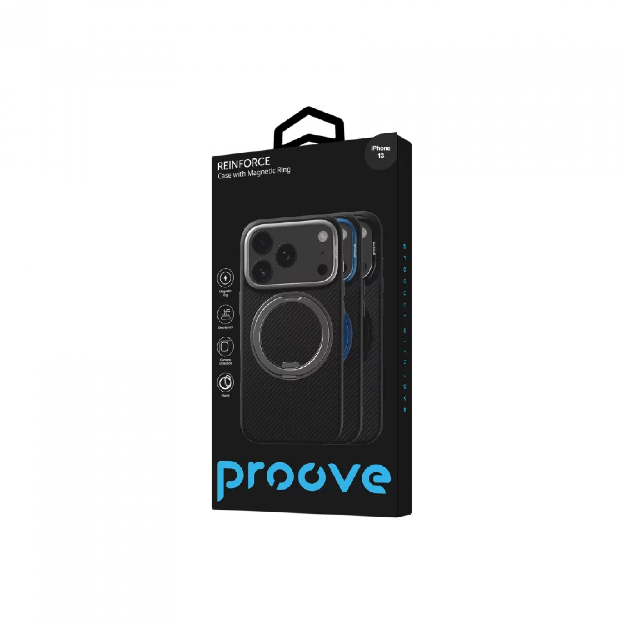 Чехол Proove Reinforce Case with Magnetic Ring iPhone 13 Black